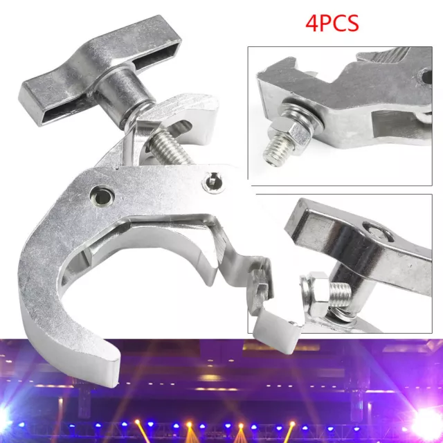 Heavy Duty Alloy 330lbs 4 Packs Stage Lighting Clamp Truss Bracket Hook Clamp 🔥