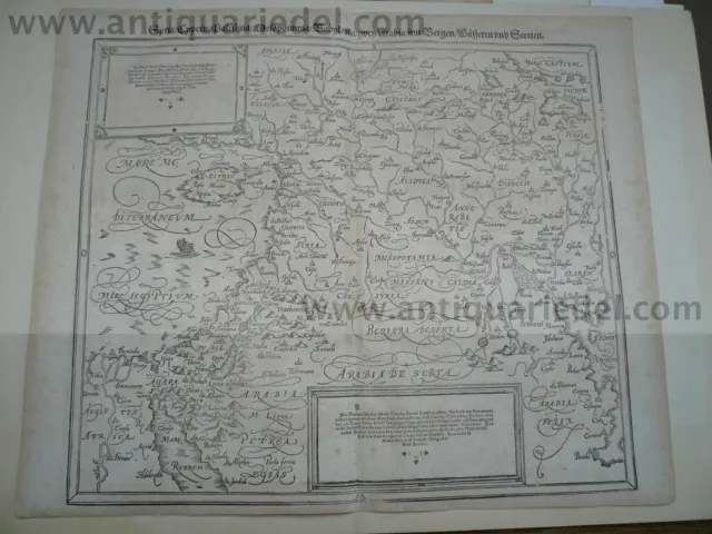Asiatische Tafel, Syria, Cypern, anno 1600, Munster S. Syria-NEAR EAST---