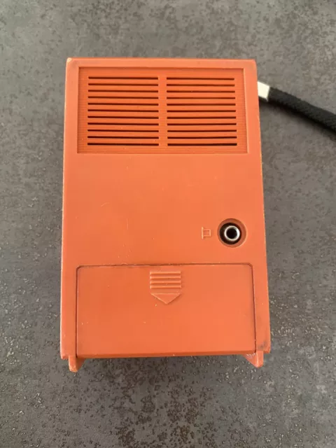 Radio Vintage Portable Philips D1036 01L Tested Orange Seventies Design 2