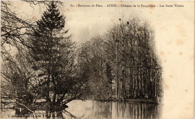 CPA AK Env. de FLERS - ATHIS - Chateau de la Poupeliere - Les Petits (355459)