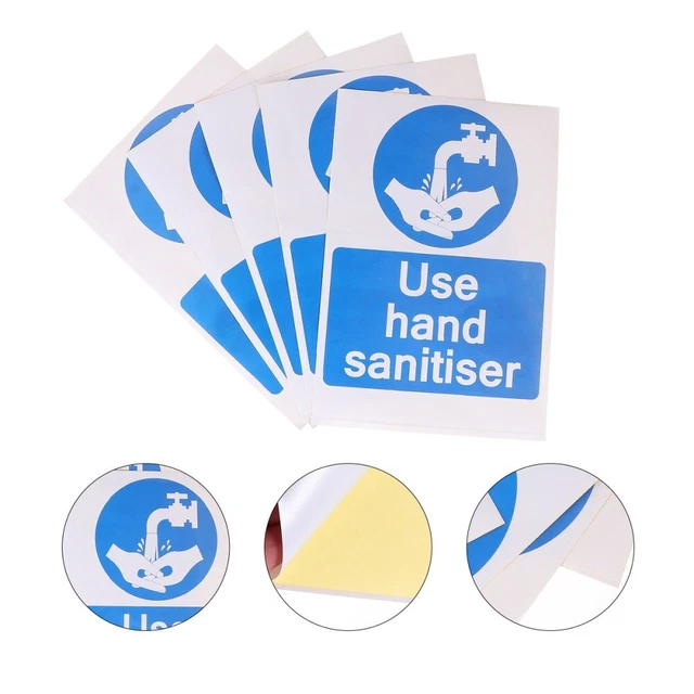 5 PCS PREMIUM Stickers Waterproof Self-Adhesive Labels Hand Child The ...