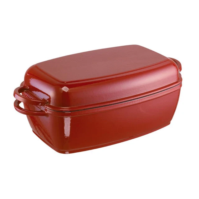 Schulte-Ufer Multibräter Rustika, Bräter, Schmortopf, Gusseisen, 40x21 cm, 5 L