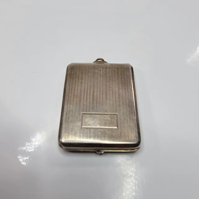 Antique Sterling Silver Match Safe Vesta Case By Elgin Hallmarked Tested 34.9g