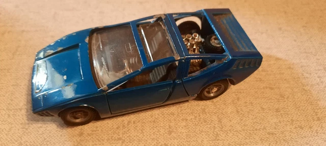 Mebetoys Mattel – Alfa Romeo Iguana Italdesign – Bleu Métallisé – Miniature Voiture
