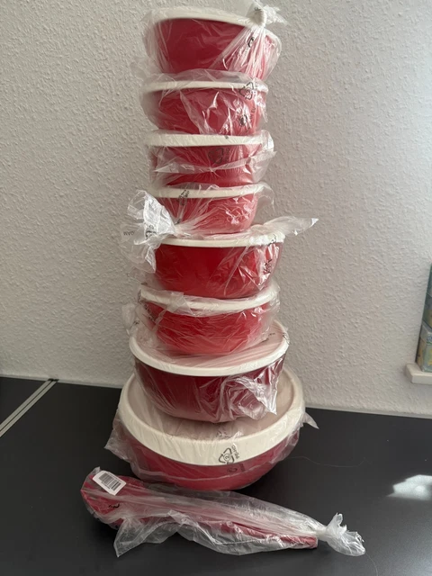Couvercle Pour Saladier Tupperware Allegra - Rouge Bordeaux - Pièce Détachée