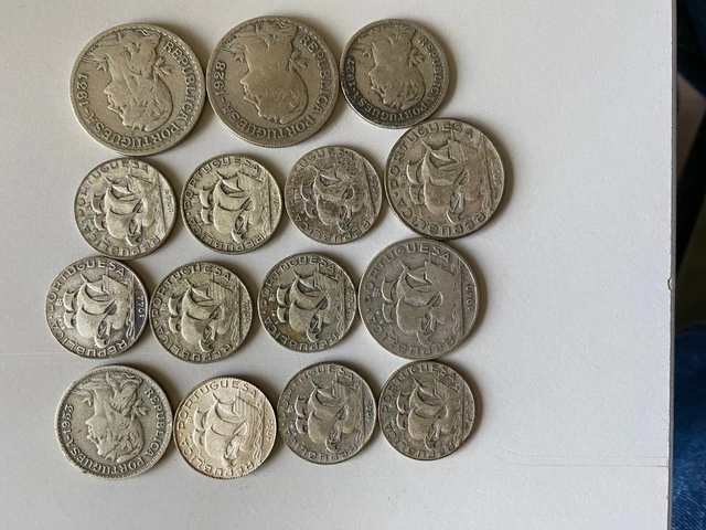 15 UNC Portuguese Coins (Uncirculated)
