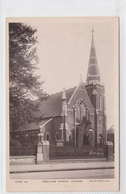 Wesleyan Church Catford London Real Photograph Rotary Photo 10790-34 Carter P.O.