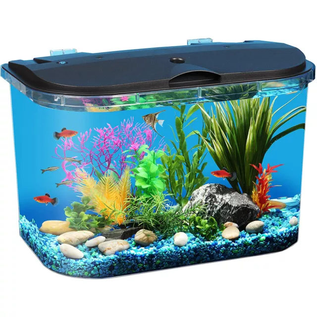 Koller Products Tropical Panaview 5-Gallon Aquarium Starter Kit w/ LED & Filter