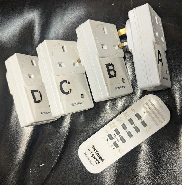 SILVERCREST INDOOR WIRELESS Socket Set - Up To 40m Range / 5 Piece Set ...