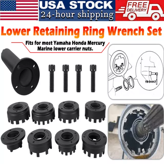 Lower Retainer Ring Nut Wrench Tool For Yamaha Honda Suzuki Mercury MerCruiser