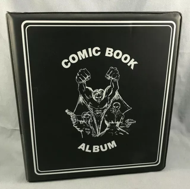 1 BCW 3" D Ring Comic Book Collecting Album Binder Current/Silver Age + 20 pages