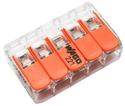 Wago connector 221-415 5x 0.14-4 mm2 25pcs. /#G C00C 6947