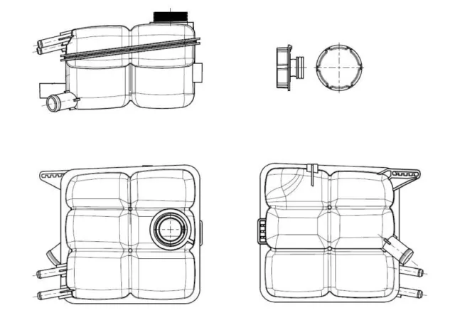 NRF Ausgleichsbehälter, Kühlmittel 454015 für FORD