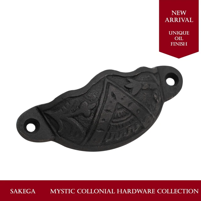 Cast Iron Drawer Pulls Pull Cabinet Handles Antique Rustic Vintage Door Handle 5