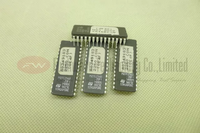 M27C256B-20F1 27C256 32K x 8 UV EPROM 200ns x 2pcs #E5