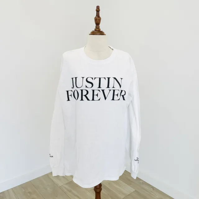 Justin Bieber Purpose Tour Justin Forever long sleeve tshirt size L