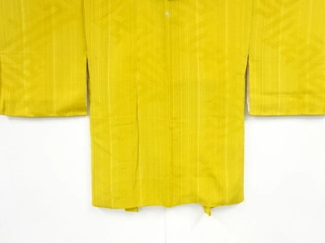 35862# Japanese Kimono / Antique Haori / Woven Stripe