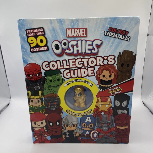 Ooshies Marvel Collectors Guide With Golden Spider-Man Book Hardcover