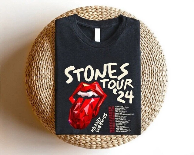 THE ROLLING STONES Hackney Diamonds Tour 2024 Schedule List TShirt