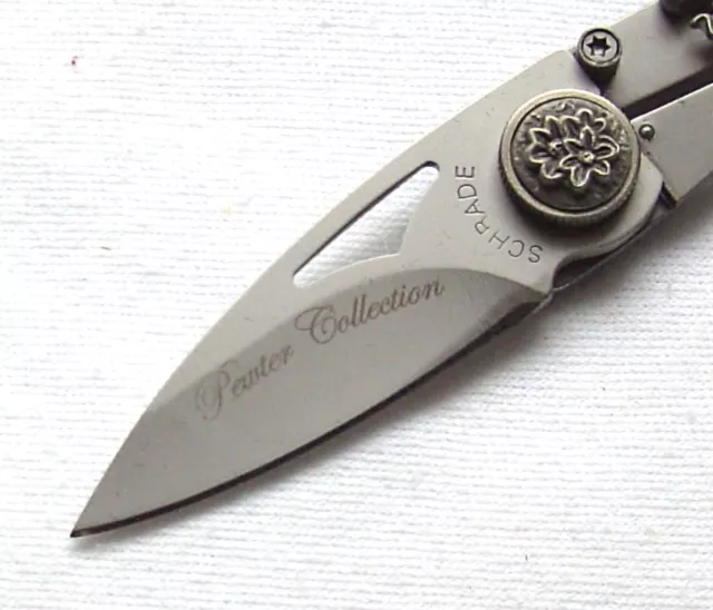 Schrade Pewter Collection Buffalo Büffel Einhandmesser Pocket Knife 2