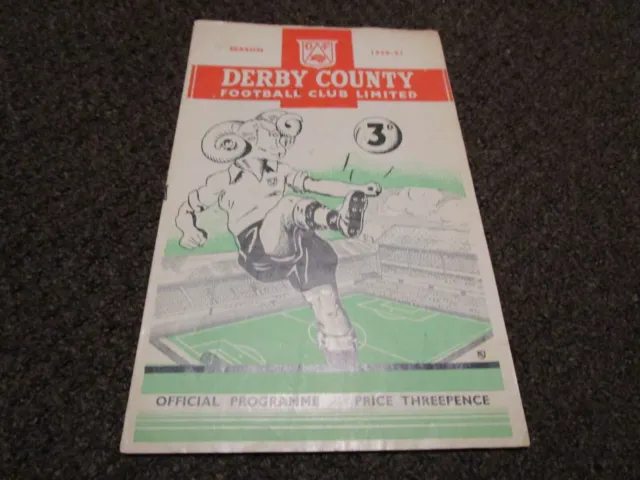 DERBY COUNTY  reserves  v  PRESTON NORTH END  reserves  1950/1   OCTOBER 28th