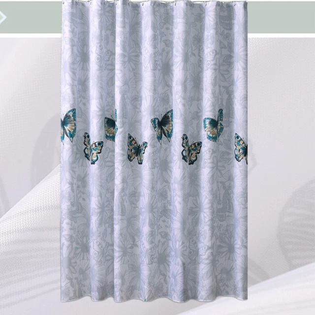 Mariposa Impermeable Baño Cortina de Ducha Poliéster Tela Baño