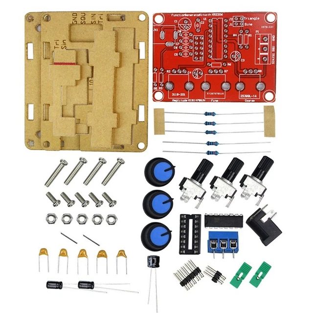 1Hz-1MHz XR2206 Signal Generator Sine/Square High Precision Functional Signal Q4Z2