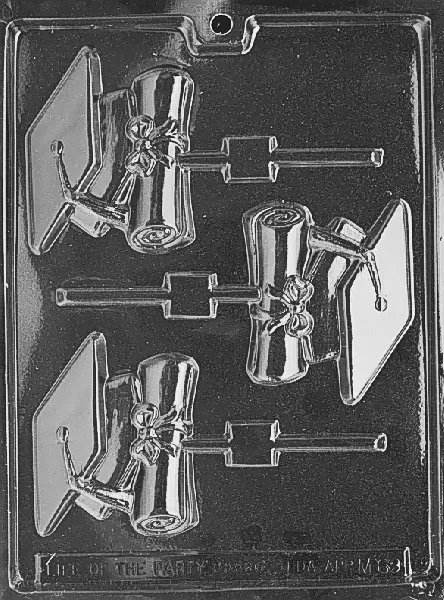 CAP & DIPLOMA LOLLY Mold Chocolate Candy graduation party favors class of 2023