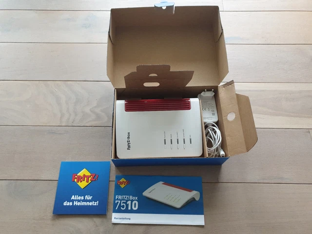 FRITZ!BOX 7510 (WI-FI 6 DSL-Router, VDSL, DECT-Basis, Media Server) EUR ...