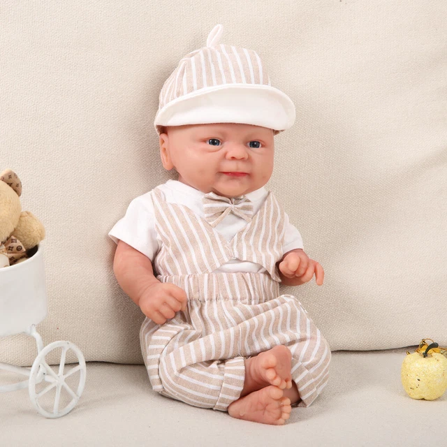 Silicone Rebirth Baby Boy/Girl Doll 36cm Kids Playmate Newborn Baby Gift