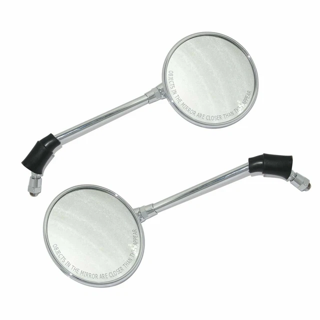 Miroir Moto Chromé Rétroviseurs Chromés Pour Royal Enfield Classic - Paire Gauche/droite, Look Rétro, Facile à Monter