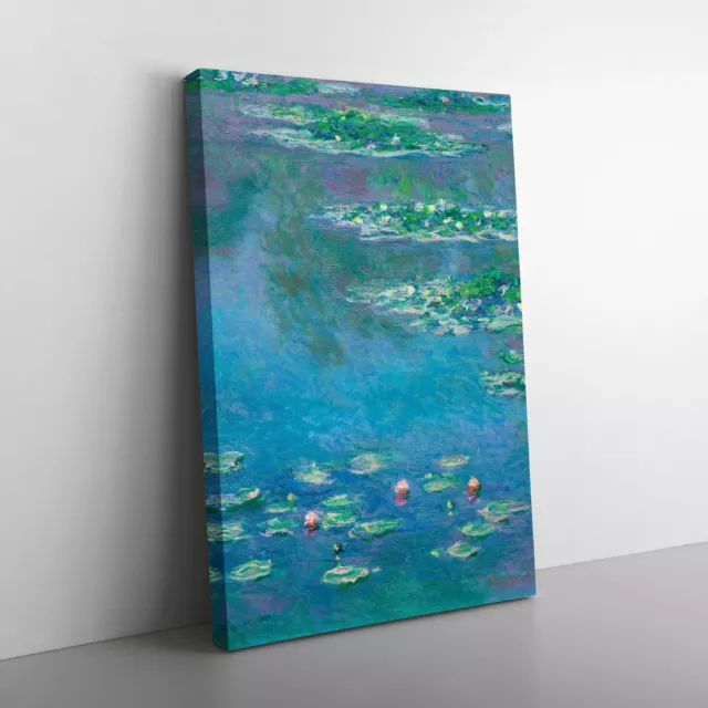 Water Lilies Lily Pond Vol.35 By Claude Monet Canvas Wall Art Print Framed Decor