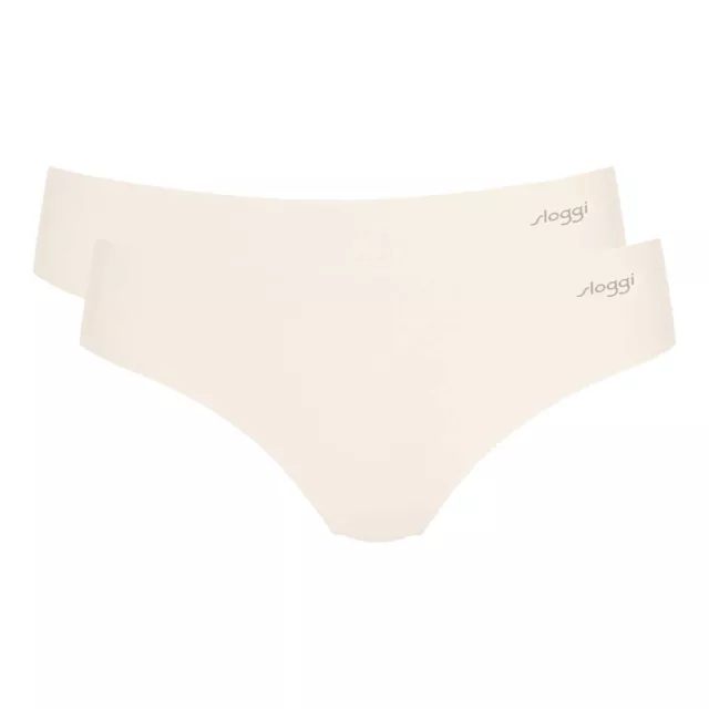 Sloggi Zero Feel Tanga Briefs 2 Pack Seamfree Cream Size Small  uk 10