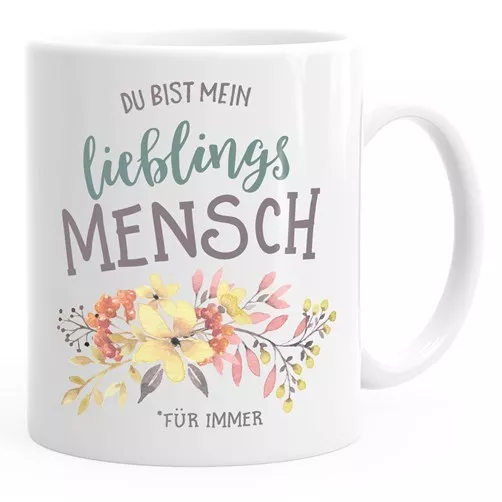 Kaffee-Tasse Du bist mein Lieblingsmensch Geschenk Freundin Frau best Freundin