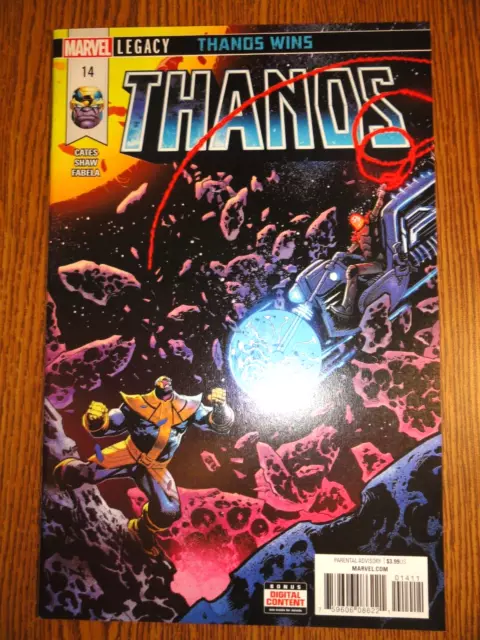 Thanos #14 Cates NM Cosmic Fantôme Rider Clé 1st Imprimé Wins Warlock 13 Marvel