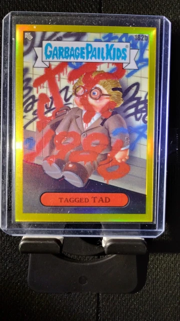 2022 Topps Chrome Garbage Pail Kids GPK gold refractor Tagged Tad #/275