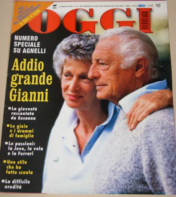 Oggi=2003/6=Gianni Agnelli=Anna Valle=Marina La Rosa=Barbara D'urso=Paruzza M.=