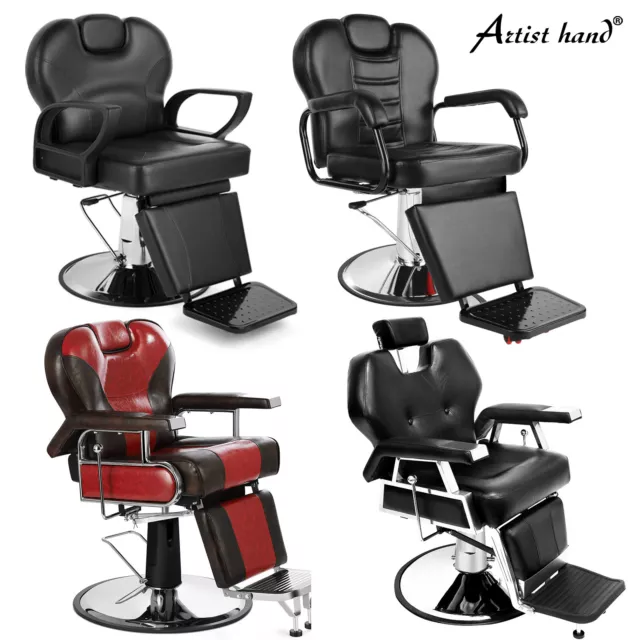 Extra Wide Reclining Hydraulic Barber Chair Heavy Duty Salon Beauty Spa Styling