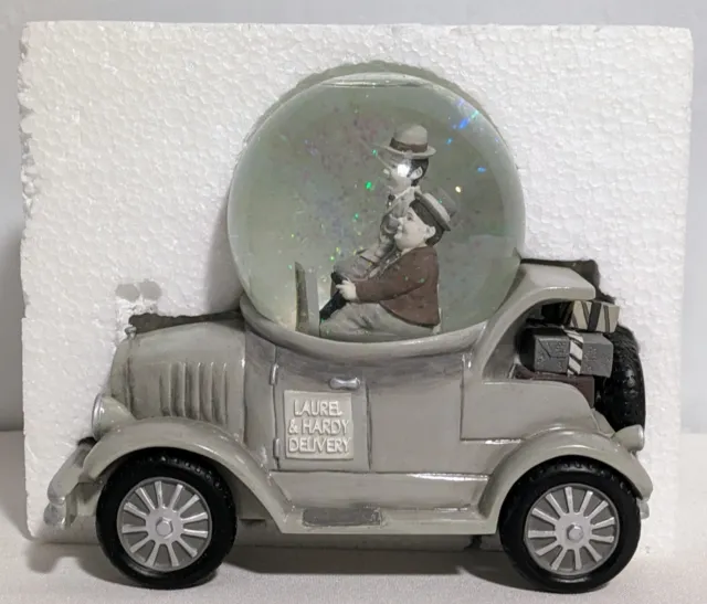 Laurel And Hardy Musical Snow Globe  New In The Box Plays One together is Two