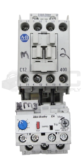 CONTACTOR ALLEN BRADLEY 100-C12*400/A Con Relé De Sobrecarga 193-Ea1Eb ...