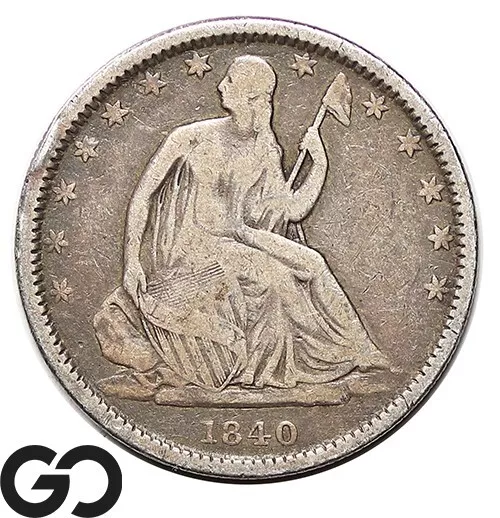 1840-O Seated Liberty Half Dollar, Very Good New Orleans Issue