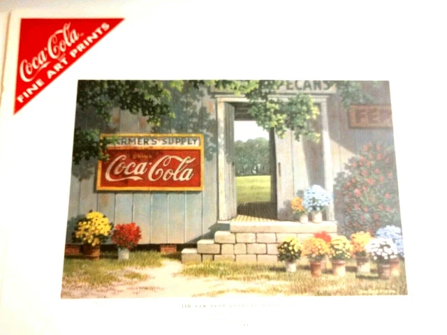 Coca Cola Lithography Jim Harrison #494 Farmers Supply Authenticity Statement
