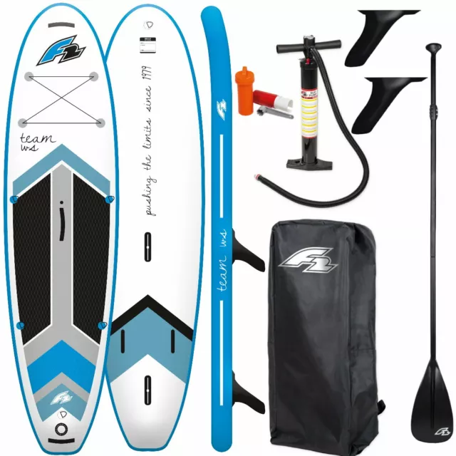 F2 TEAM 10'5" Windsurf SUP Board Stand Up Paddle Surf-Board ISUP mit 3-teiliges