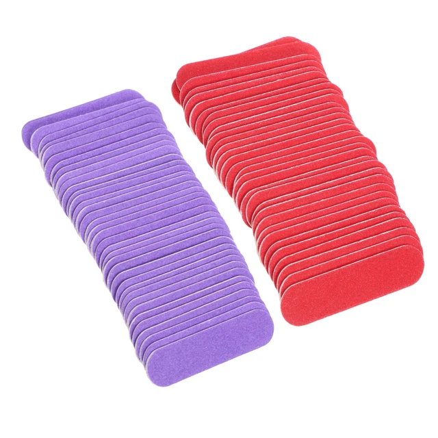 100 Pcs Limes À Ongles Limes à ongles pour Acrylique Limes à ongles 100/180 Grit