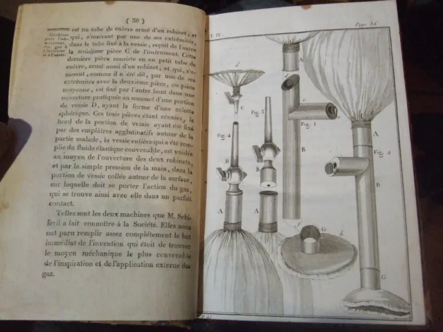 Lot Livres anciens ,1798 ,1  Volume, Médecine, 2 planches