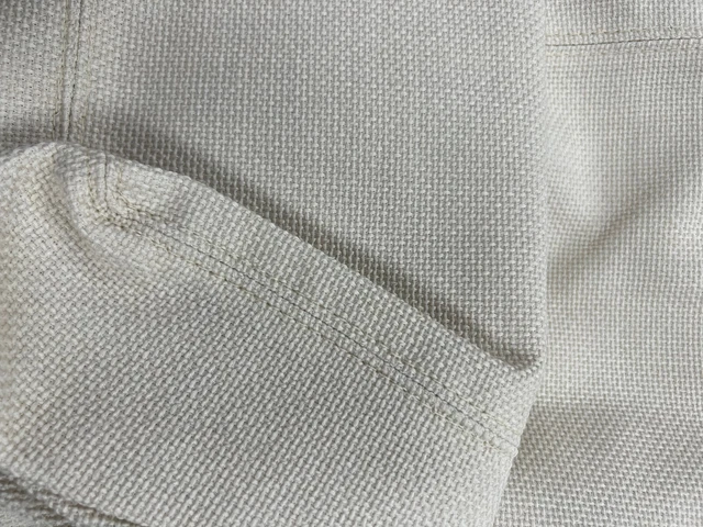 Pottery Barn York Armless Chair Slipcover Performance Chateau Basketweave Ivory
