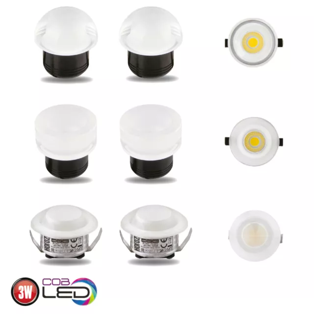 LED Minispots Einbauspots Einbaustrahler Spots Einbauleuchte 3w COB LED Mini