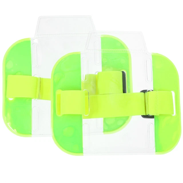 2Pcs  Arm Badge Holders Armband ID Cards Holders Badge Protective Covers Worker