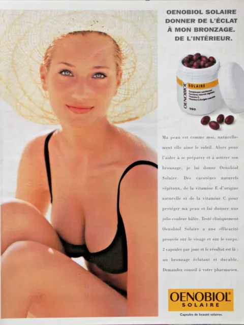 1994 Oenobiol Solar Press Advertisement Give Shine To My Tan