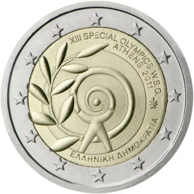 Greece 2011. 2 Euro Coin . The Special Olympics Athens. Unc!!!
